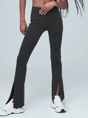 ALO Yoga Split-Hem Stretch Flare Pants - Women Size S